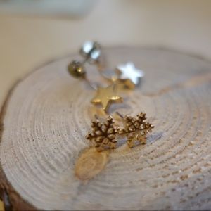 Star/Snow/Disney cute Earrings and a set of rings